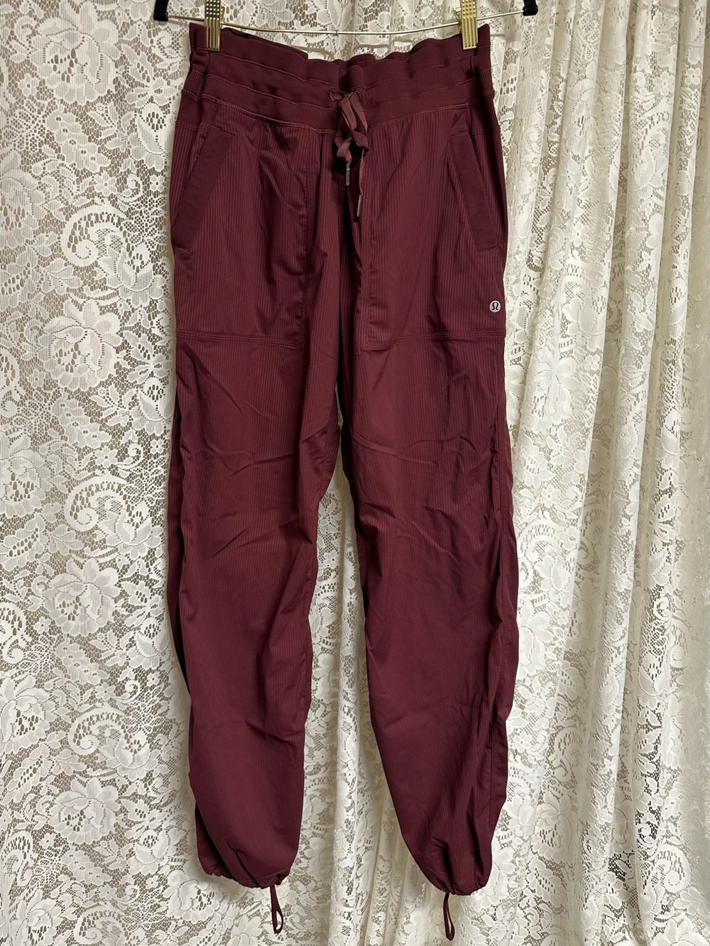 Lululemon Burgundy Dance Studio Pants